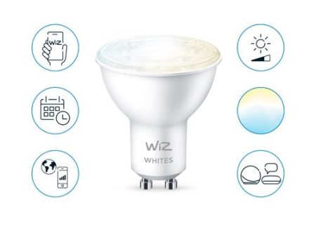 Lâmpada Inteligente Wiz GU10 - 50W - Luz Branca (TW) Cheap