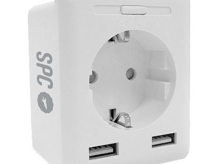 Tomada Inteligente SPC Clever Plug USB - 10A Hot on Sale