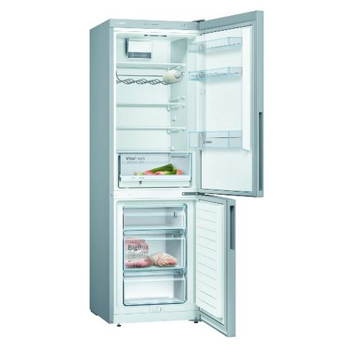 Frigorífico Combinado Bosch KGV36VIEAS | 186x60x65 cm | 214 L | E | Aço inoxidável Online Hot Sale