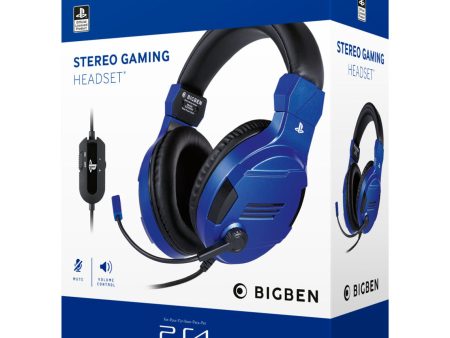 Auscultador Gaming Big Ben Ps4 V3 Azul Online now