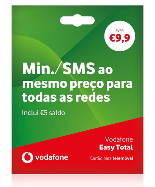 Cartão SIM Vodafone Easy Total Online Hot Sale