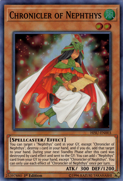 Chronicler of Nephthys [HISU-EN003] Super Rare Discount