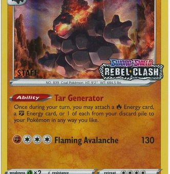 Coalossal (SWSH024) (Staff Prerelease Promo) [Sword & Shield: Black Star Promos] Online Hot Sale