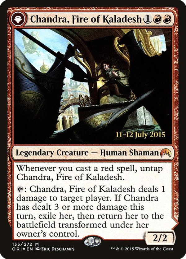 Chandra, Fire of Kaladesh    Chandra, Roaring Flame [Magic Origins Prerelease Promos] For Cheap