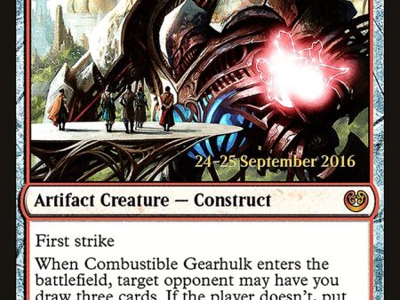 Combustible Gearhulk [Kaladesh Prerelease Promos] Hot on Sale