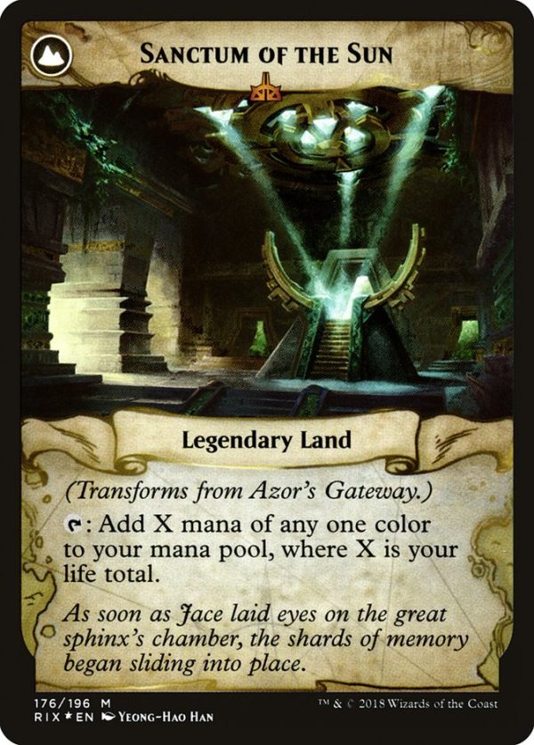 Azor s Gateway    Sanctum of the Sun [Rivals of Ixalan Prerelease Promos] Supply