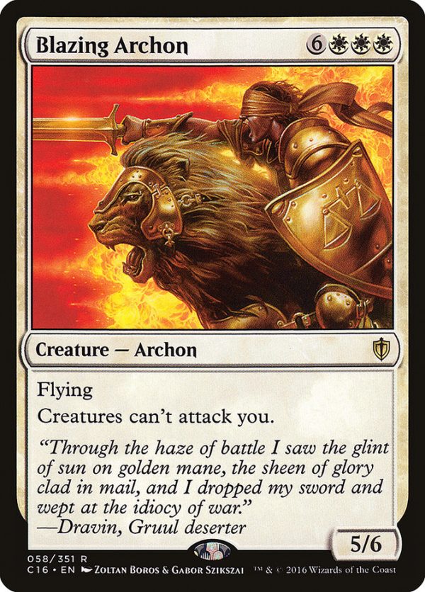 Blazing Archon [Commander 2016] on Sale